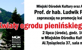 Promocja książki Kwiaty ogrodu pienińskiego